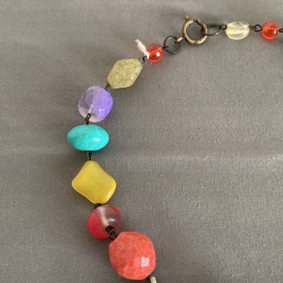 Boutique Mixed Media Necklace Beads Stones - Picture 3 of 7